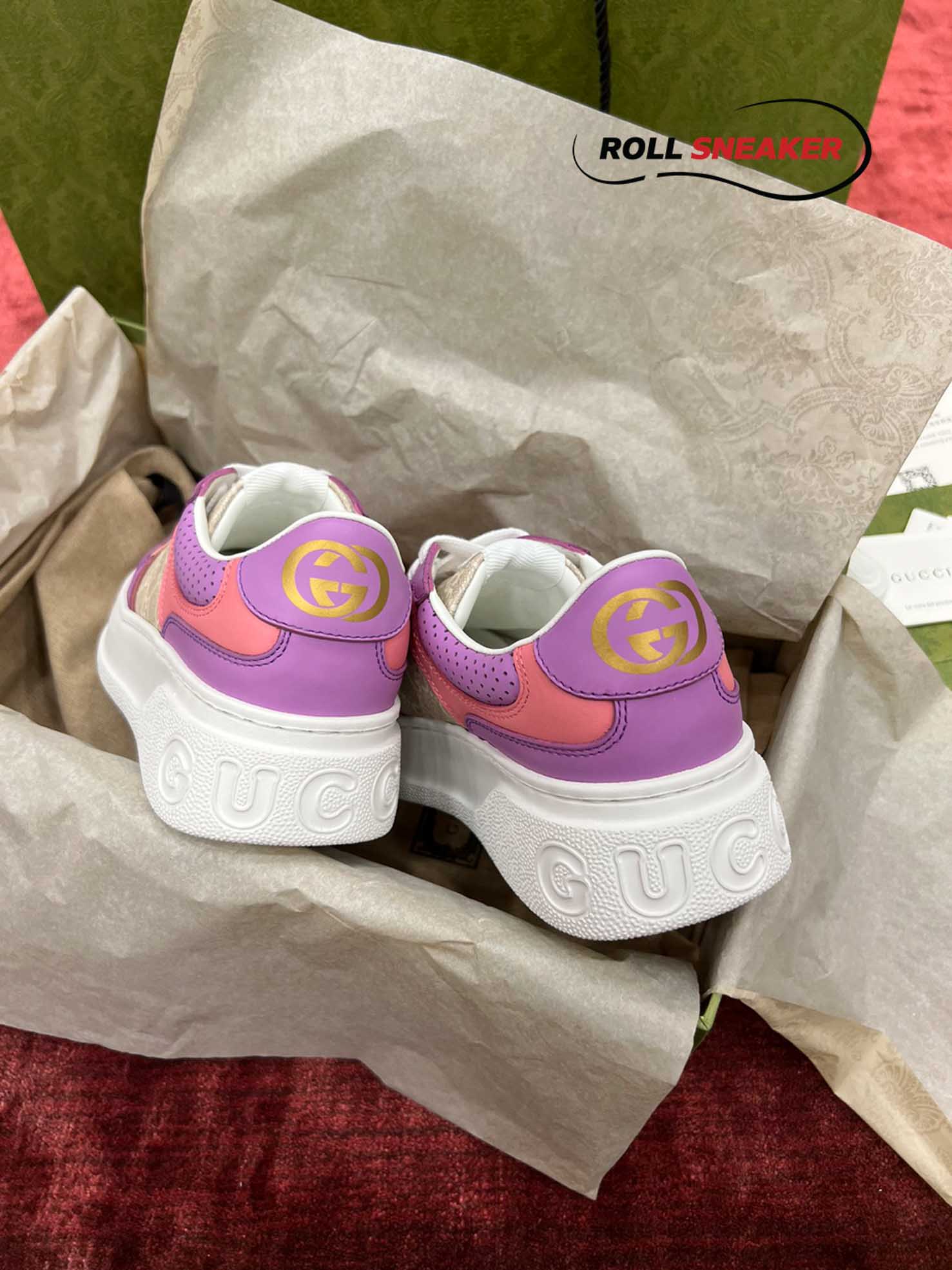 Gucci GG Supreme Sneaker Pink Purple 