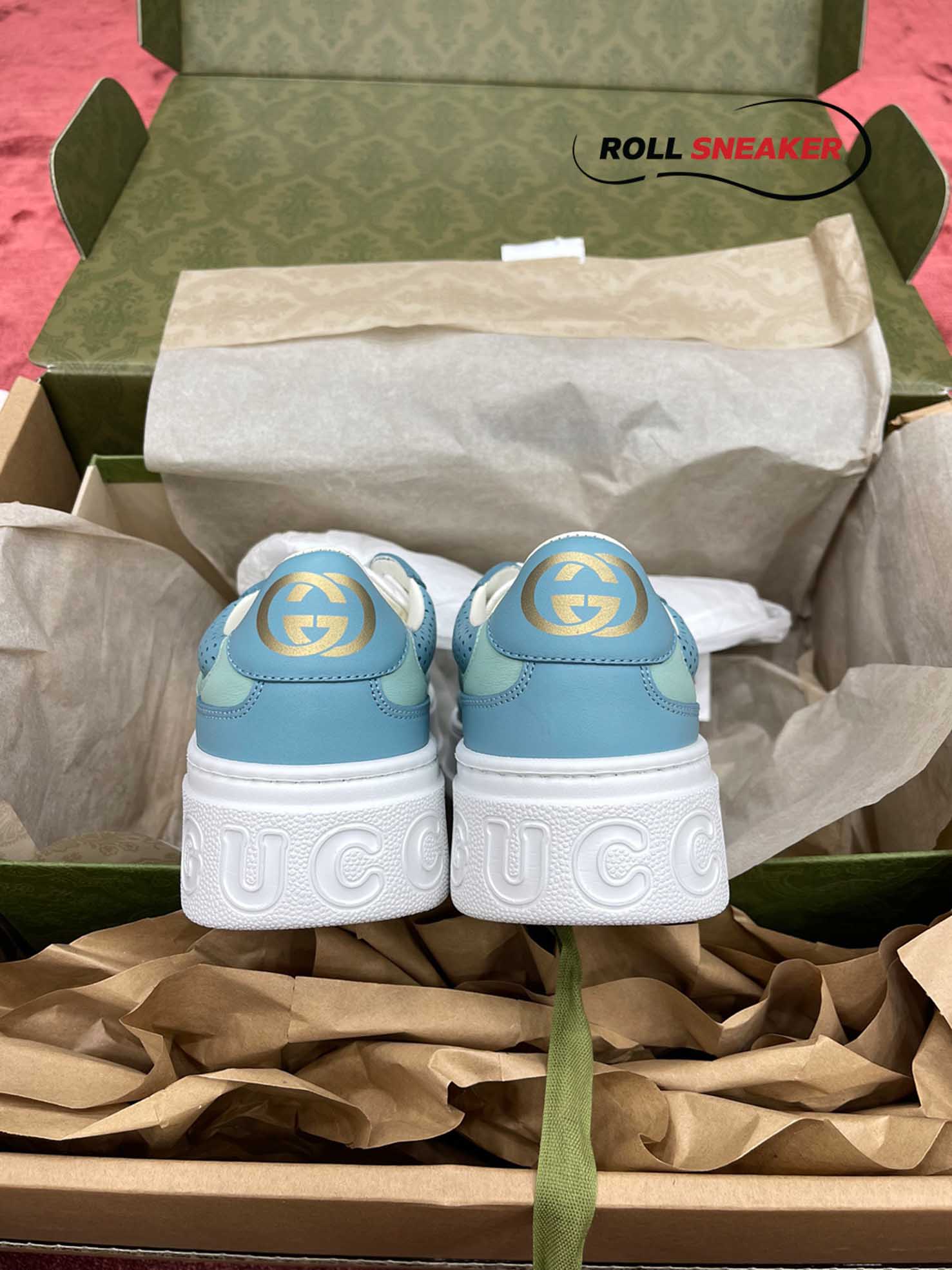 Gucci GG Supreme Sneaker White Blue 