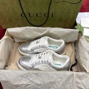 Gucci MAC80 Sneaker Silver and White