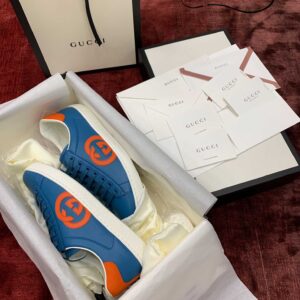 GUCCI Men’s Ace Trainer With Interlocking G In Blue