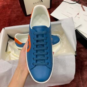 GUCCI Men’s Ace Trainer With Interlocking G In Blue