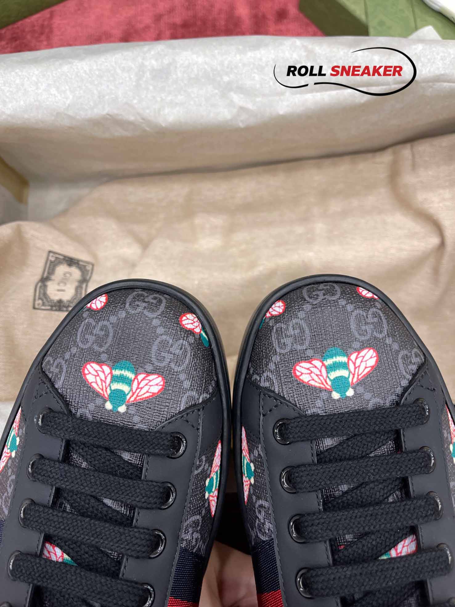 Gucci Men’s Bee Print Ace Sneaker