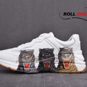 Gucci Rhyton Leather Sneaker With Tigers