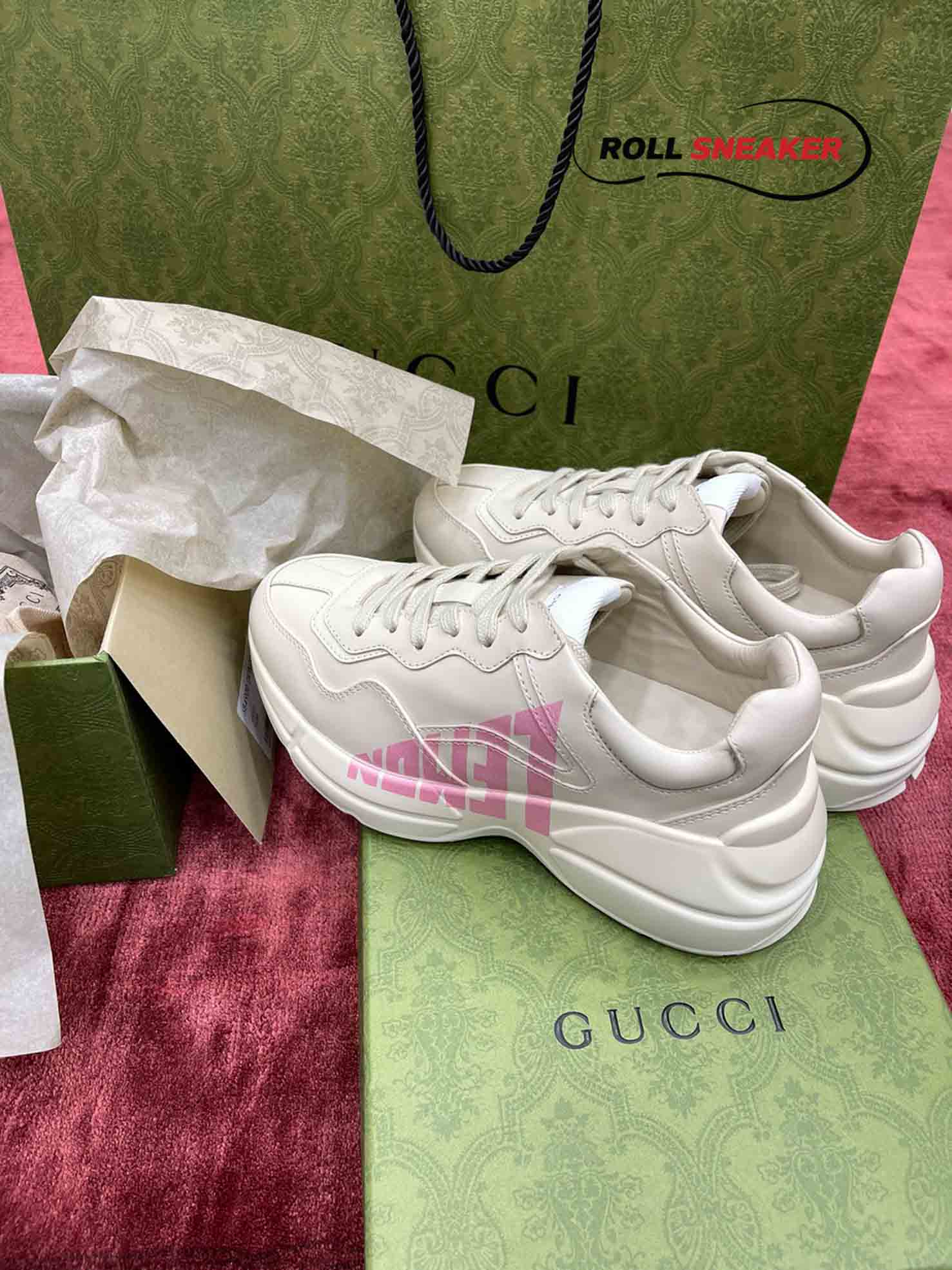 Gucci Rhyton Lemon Low Top Sneaker
