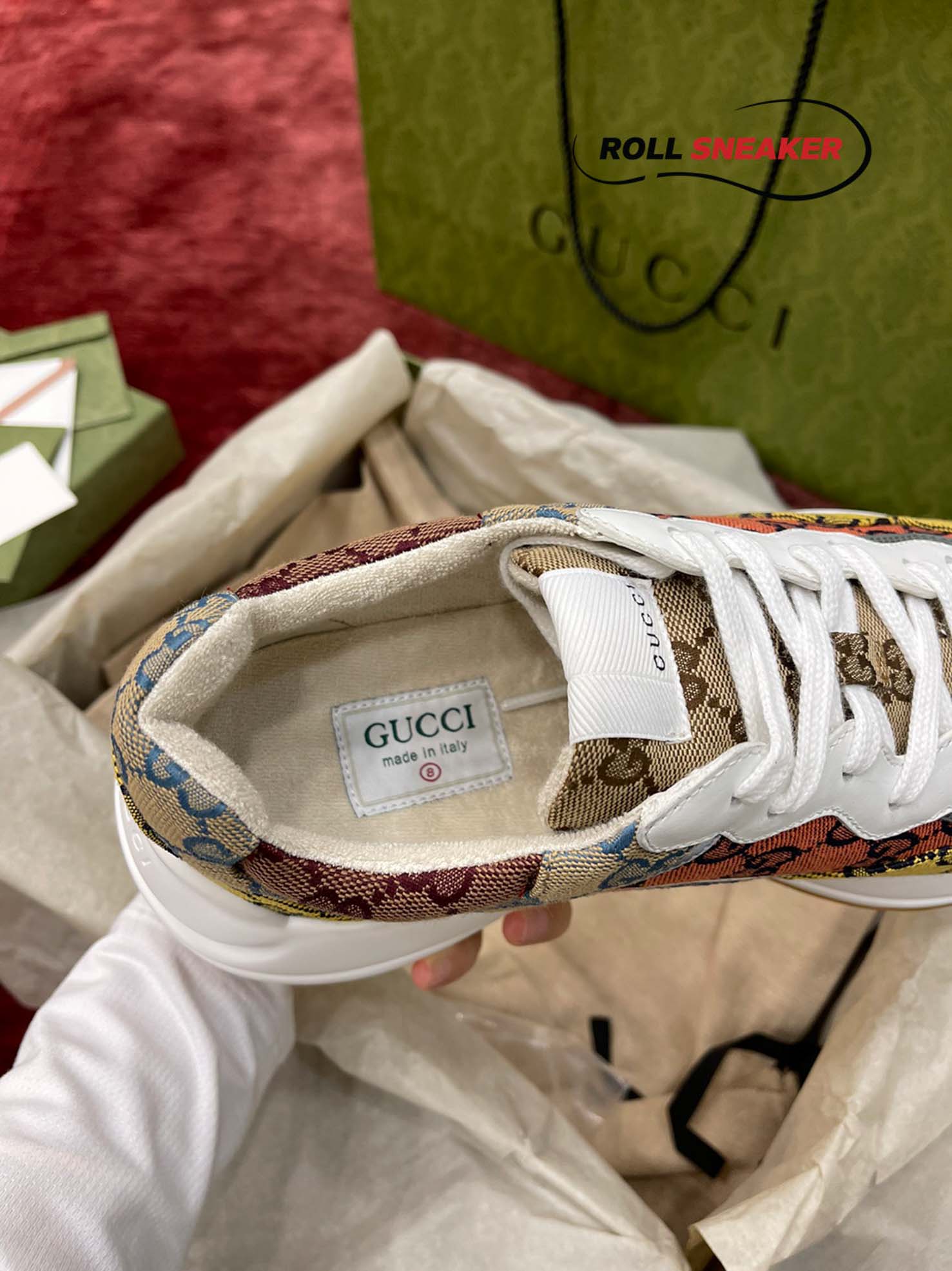 Gucci Rhyton Multicolor GG Sneakers 