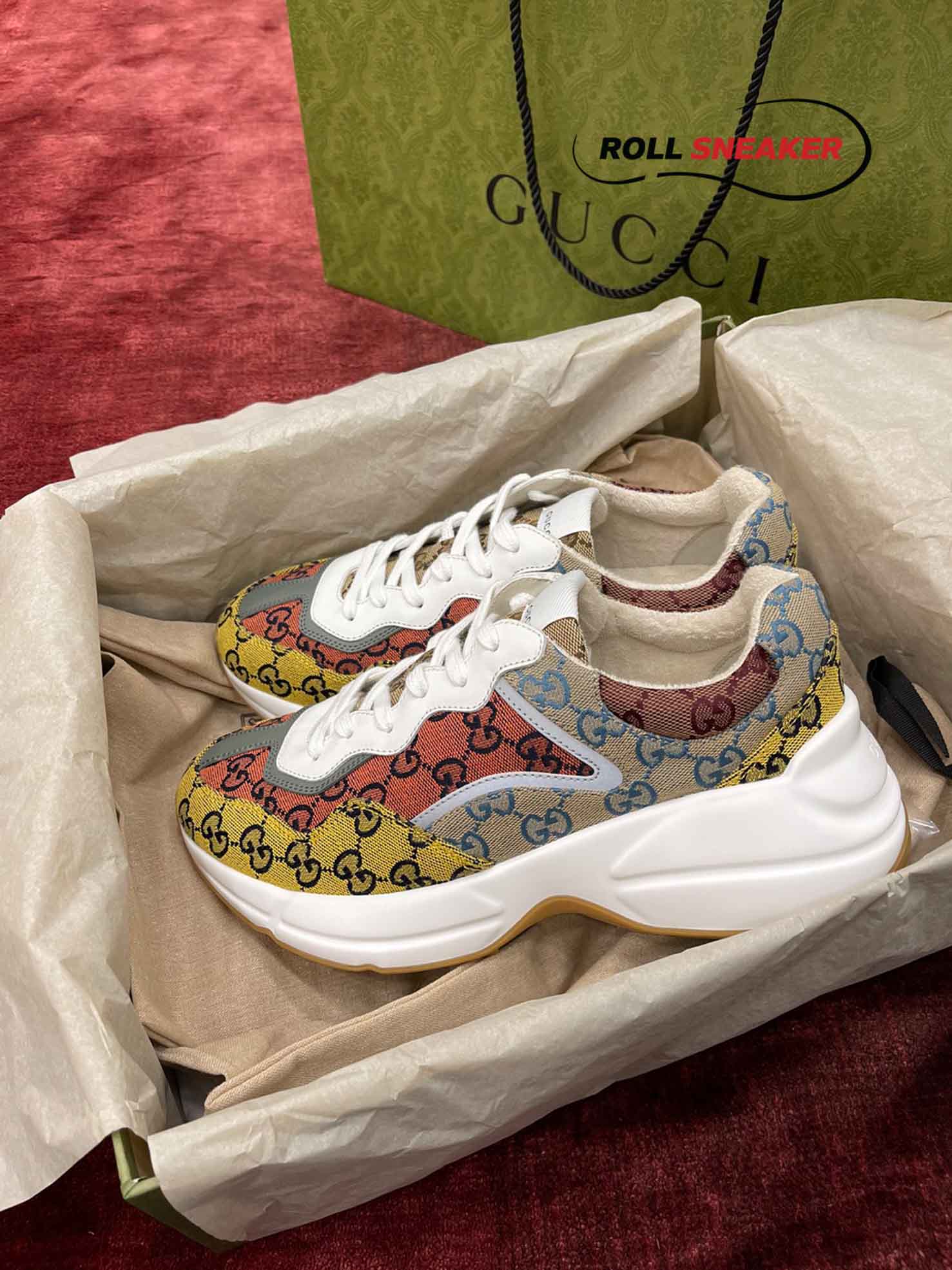 Gucci Rhyton Multicolor GG Sneakers 