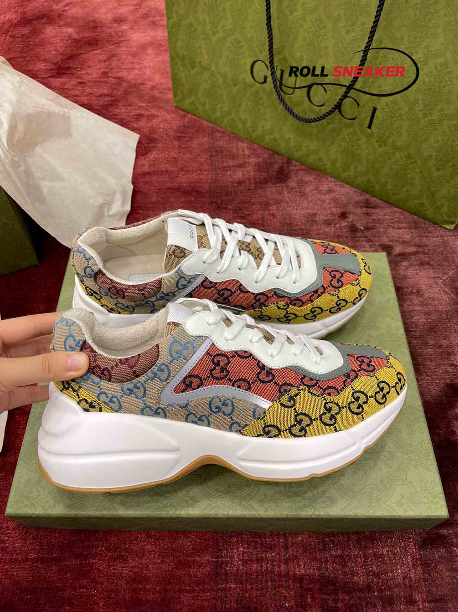 Gucci Rhyton Multicolor GG Sneakers 