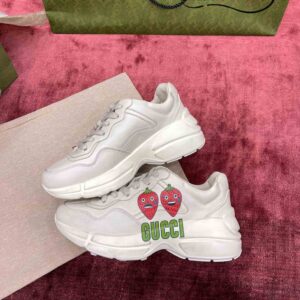 Gucci Rhyton Strawberry Print Sneakers