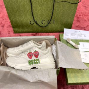 Gucci Rhyton Strawberry Print Sneakers