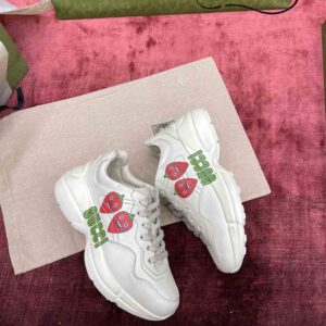 Gucci Rhyton Strawberry Print Sneakers