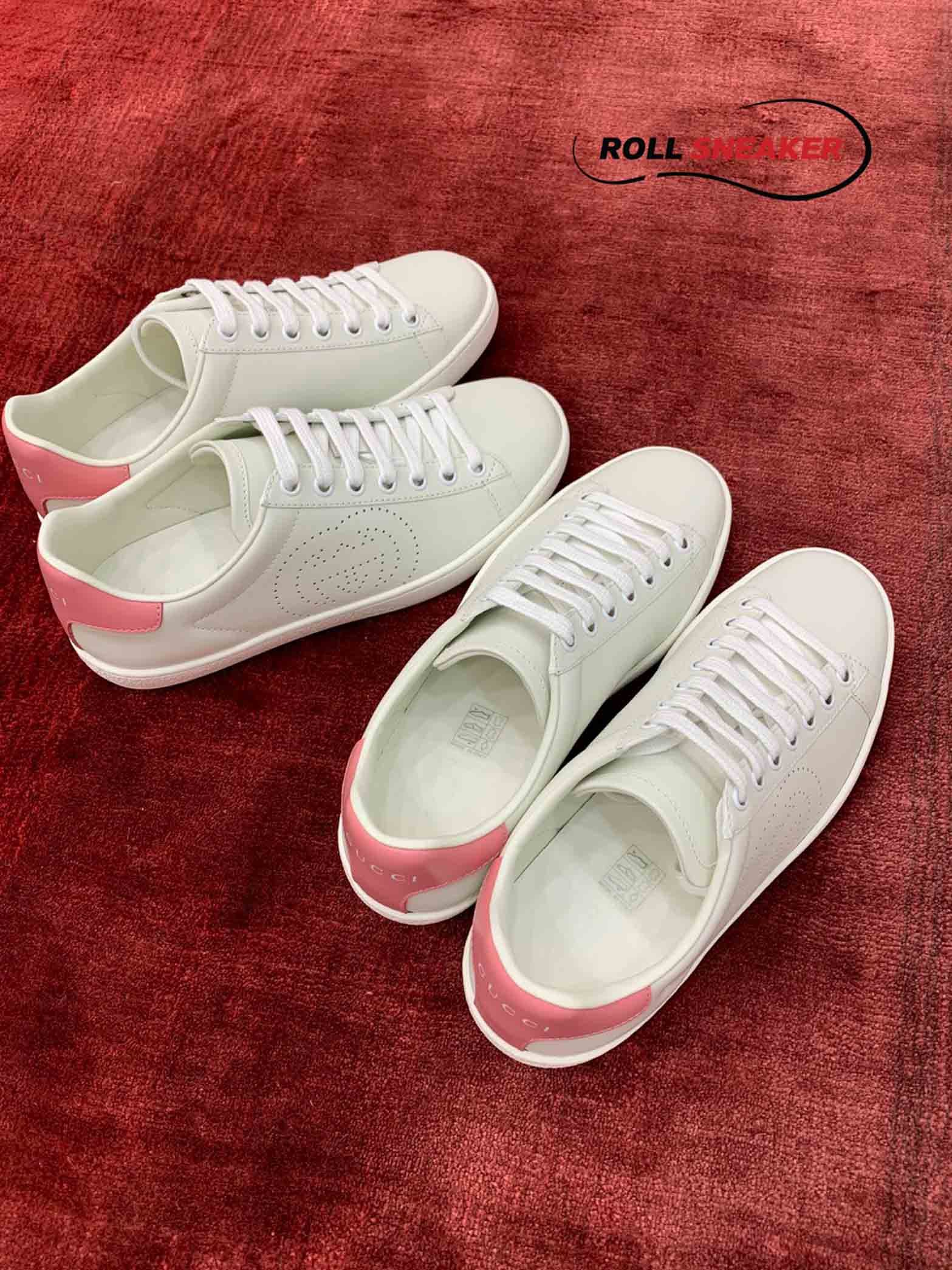 Gucci Wmns Ace ‘Interlocking G White Pink’
