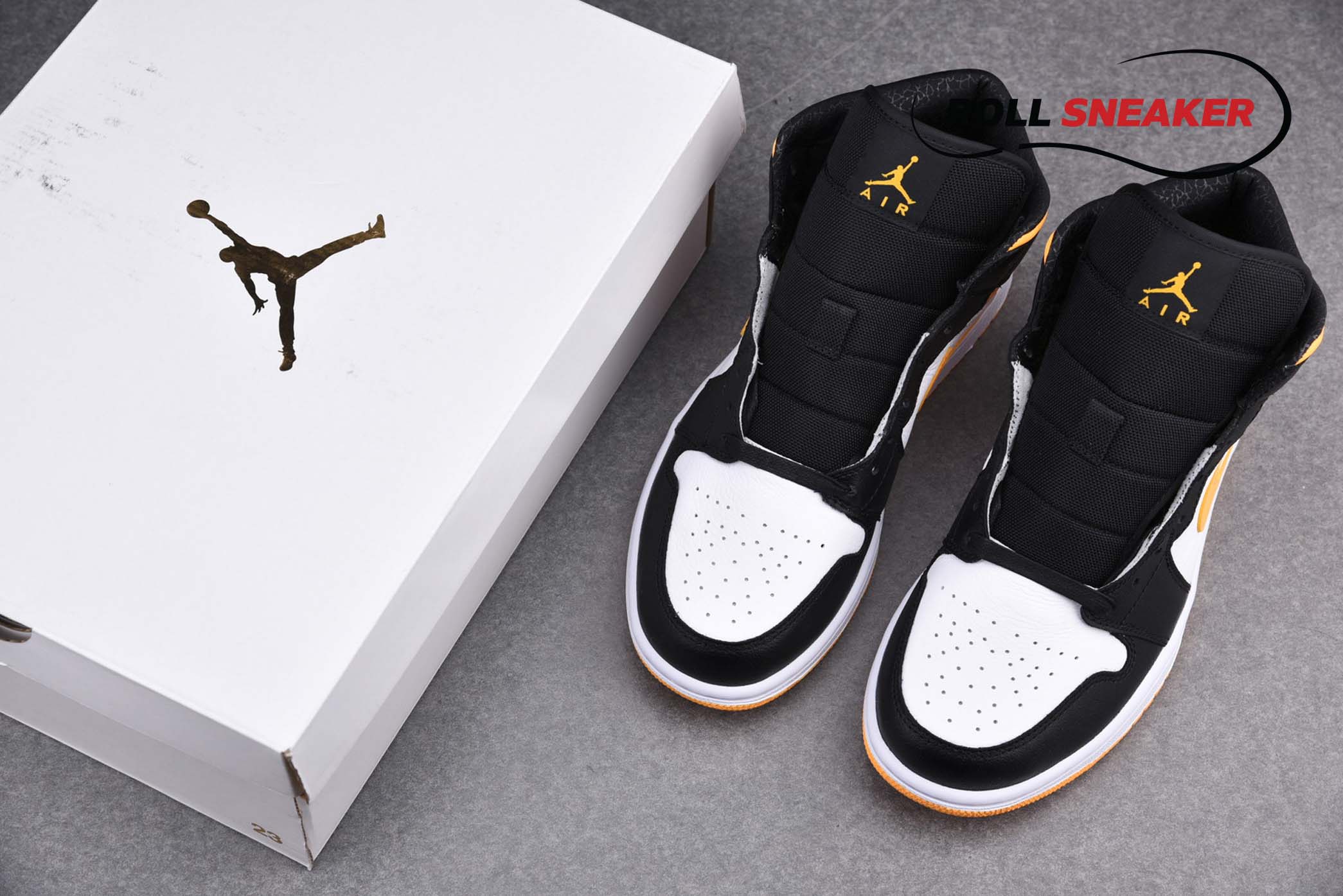 ike Air Jordan 1 Mid GS 'Black University Gold'