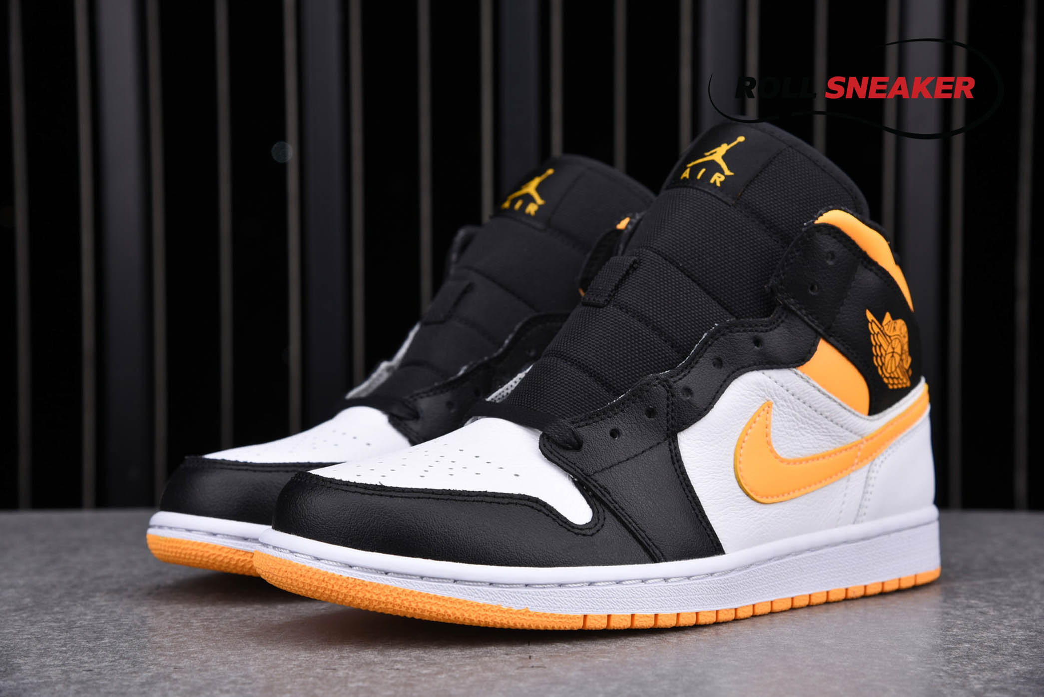 ike Air Jordan 1 Mid GS 'Black University Gold'