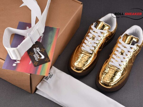 Nike Air Force 1 Low Louis Vuitton Metallic Gold