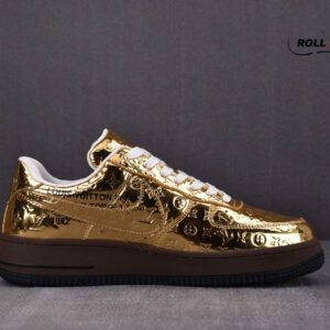 Nike Air Force 1 Low Louis Vuitton Metallic Gold