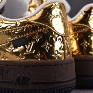 Nike Air Force 1 Low Louis Vuitton Metallic Gold