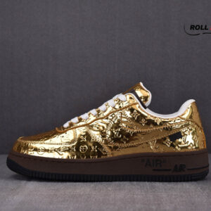 Nike Air Force 1 Low Louis Vuitton Metallic Gold