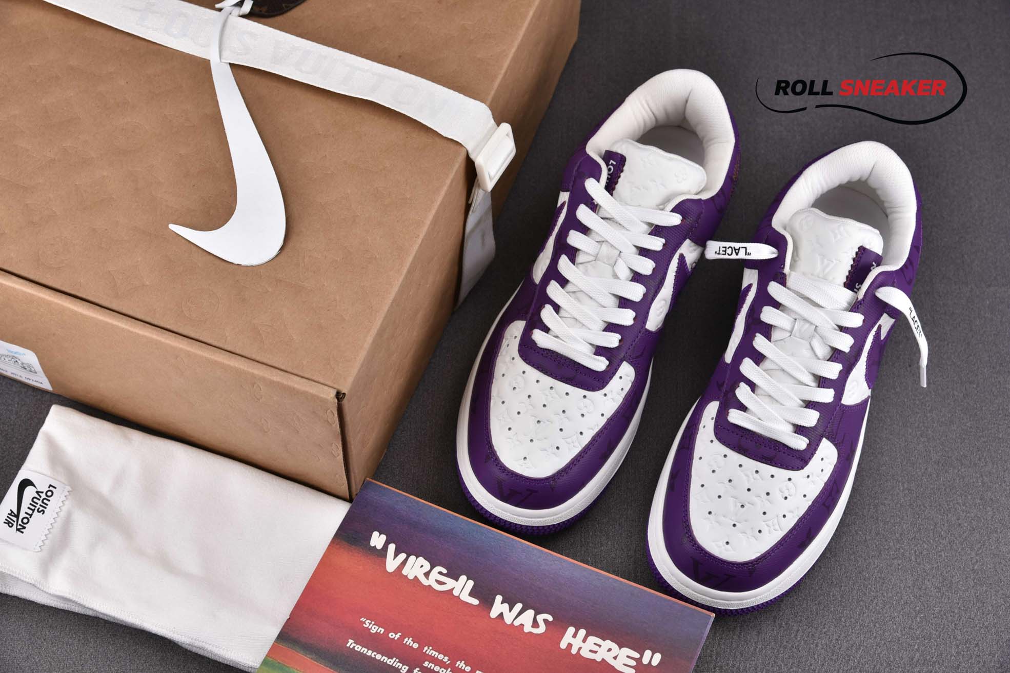 nike air force 1 low louis vuitton white purple 4