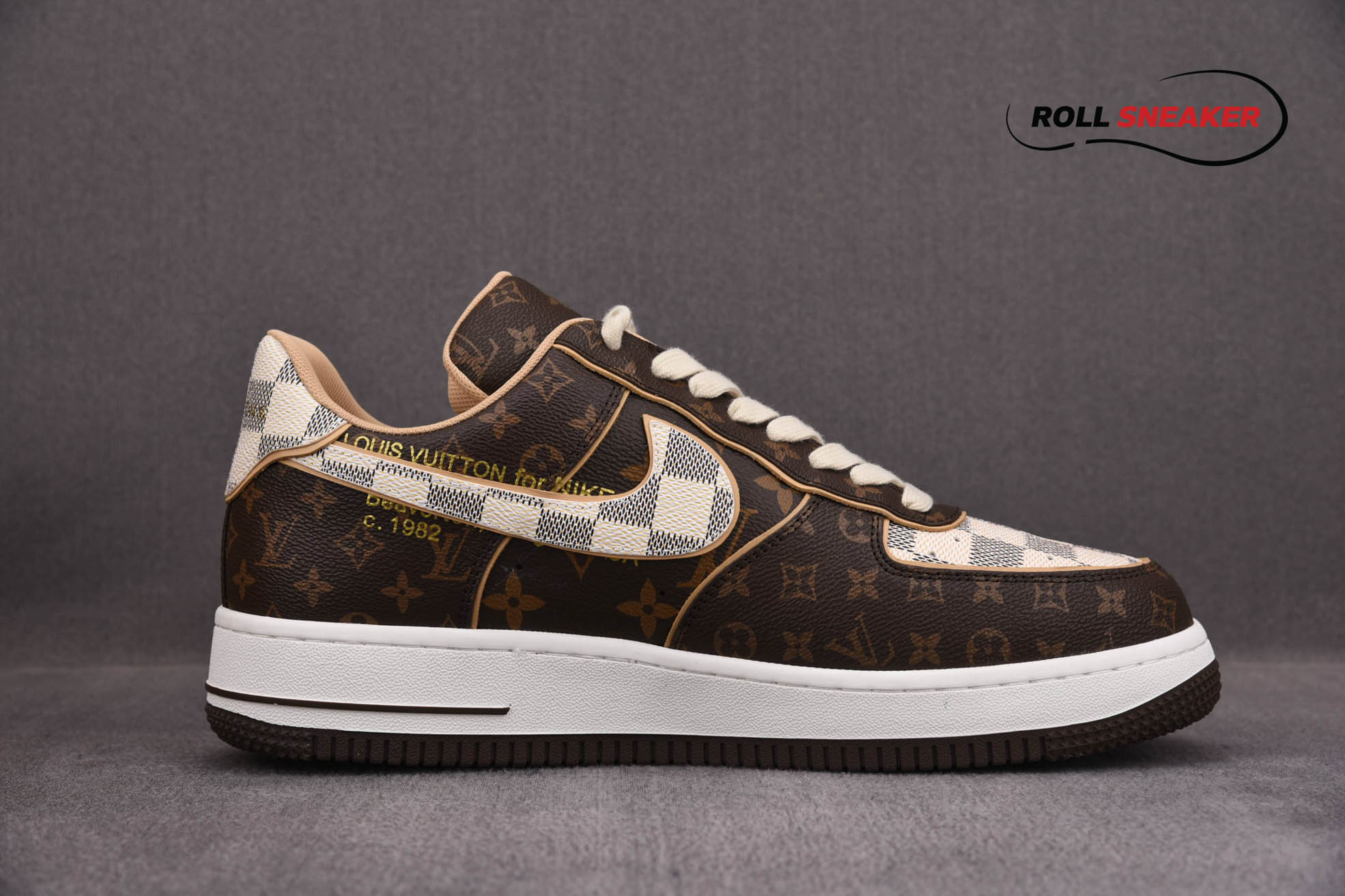 nike air force 1 low x louis vuitton monogram brown 11