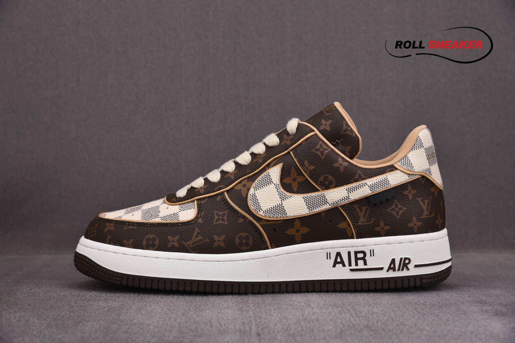 nike air force 1 low x louis vuitton monogram brown 4