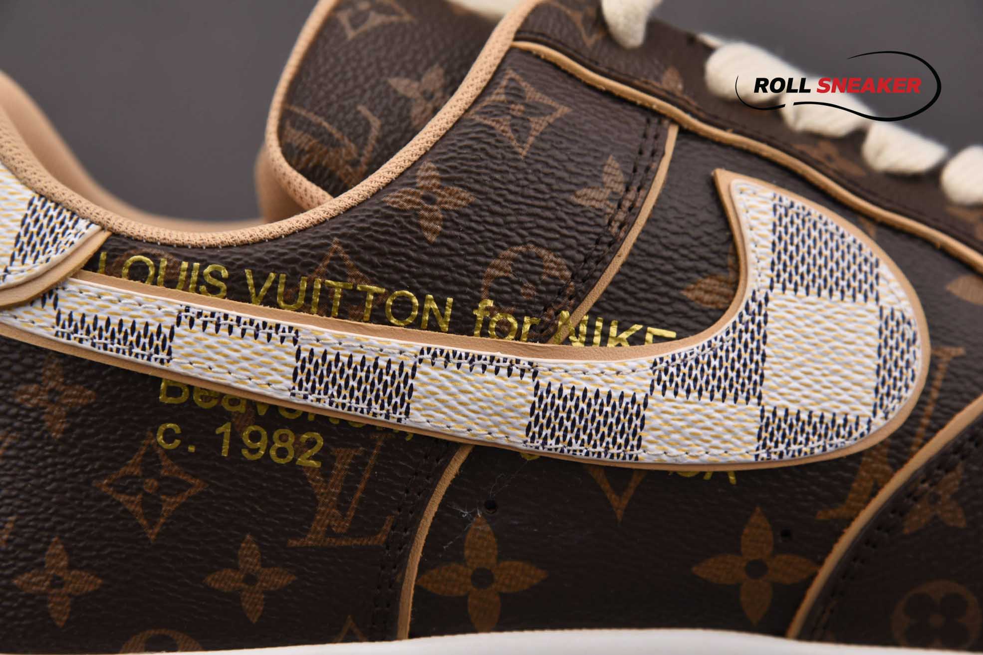 nike air force 1 low x louis vuitton monogram brown 6