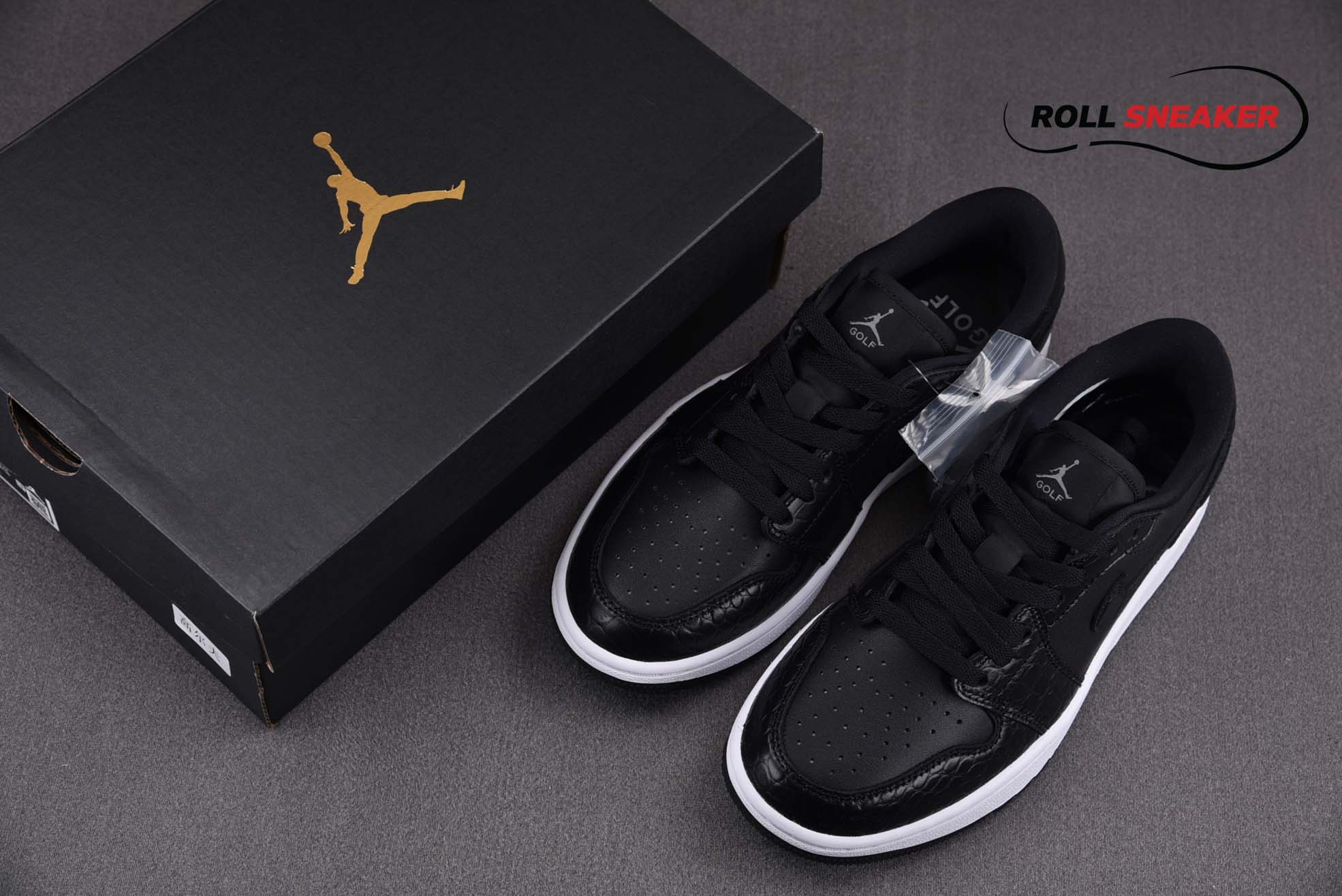 Nike Air Jordan 1 Low Golf Black Croc