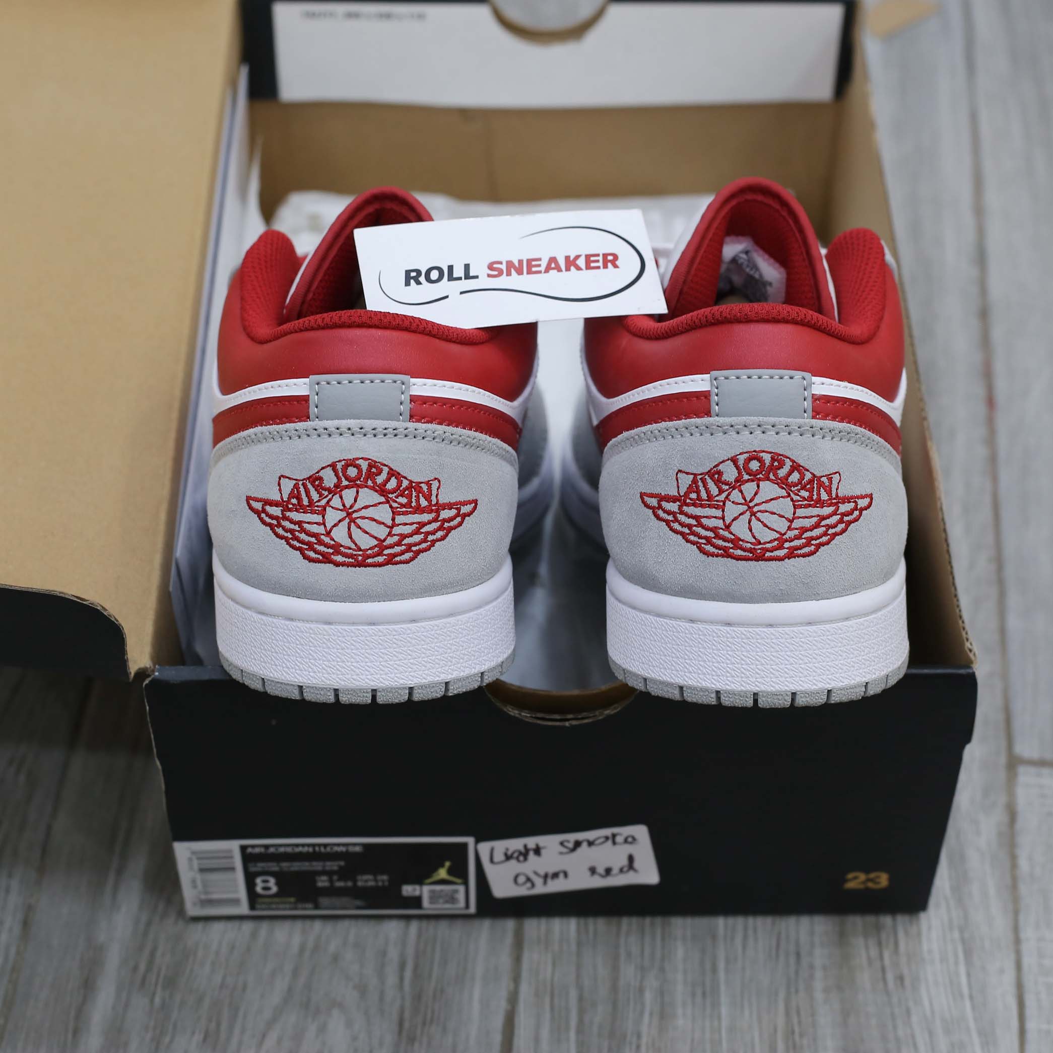 Nike Air Jordan 1 Low Light Smoke Grey Gym Red