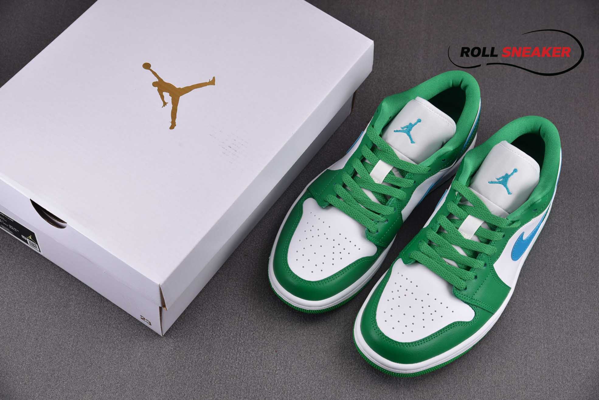 Nike Air Jordan 1 Low Lucky Green Aquatone