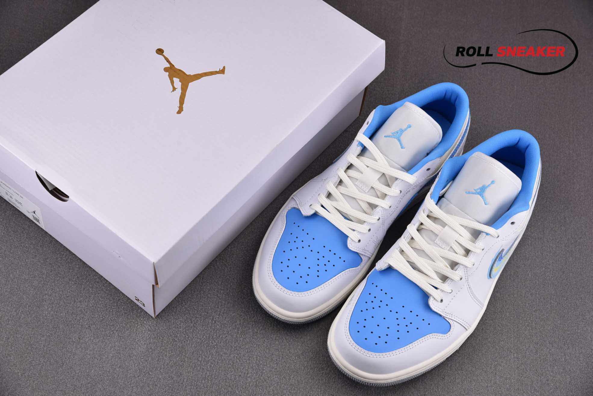 Nike Air Jordan 1 Low SE ‘Flame Swoosh – University Blue’