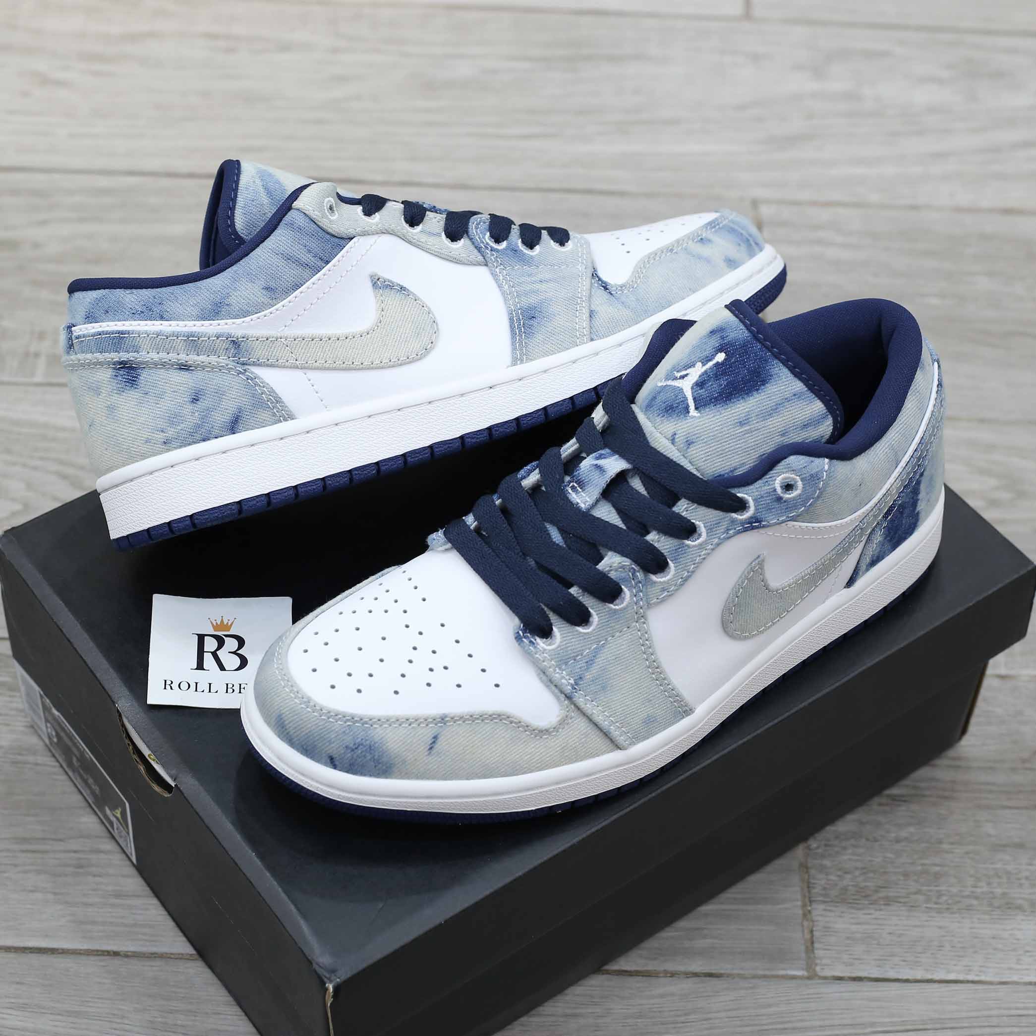 nike air jordan 1 low se washed denim 3