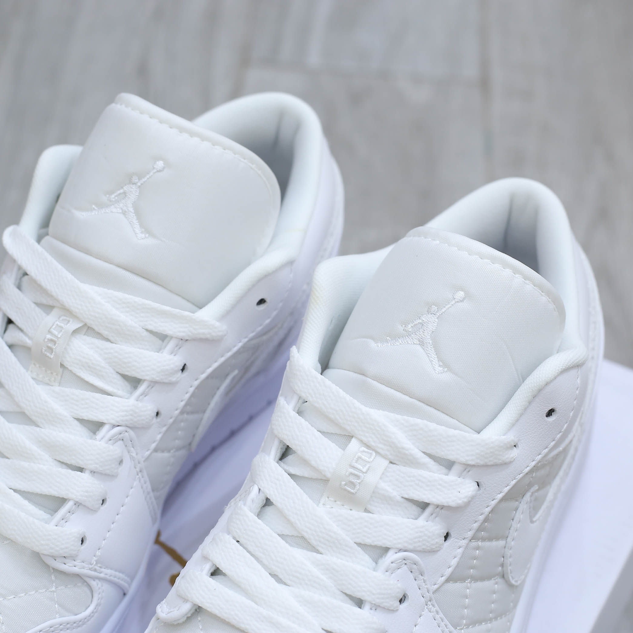 Nike Air Jordan 1 Low ‘Triple White Quilted’