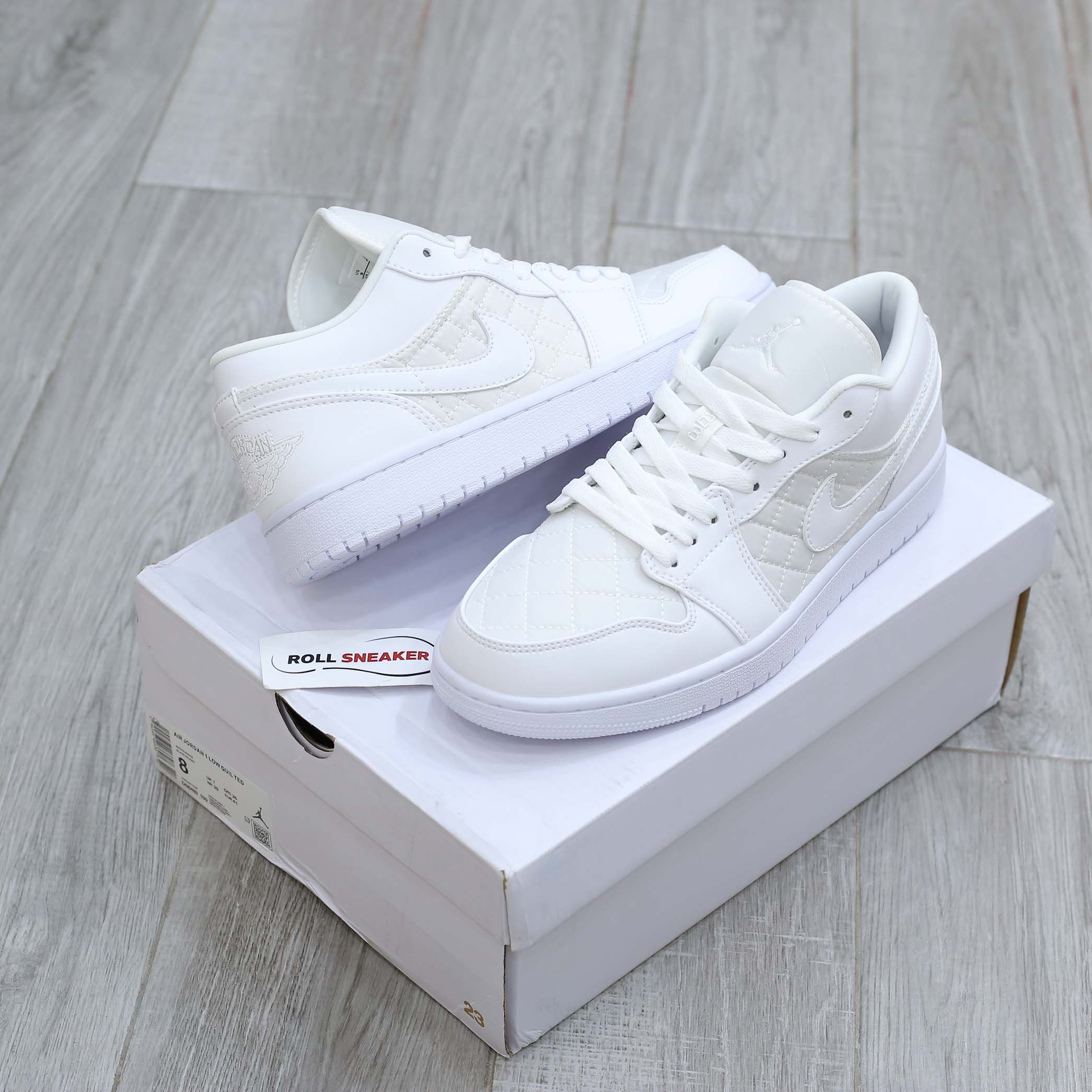 Nike Air Jordan 1 Low ‘Triple White Quilted’