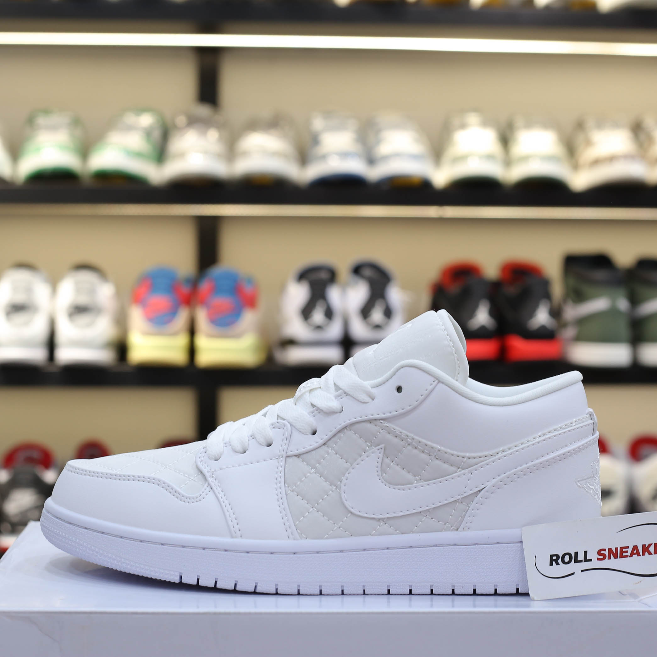 Nike Air Jordan 1 Low ‘Triple White Quilted’