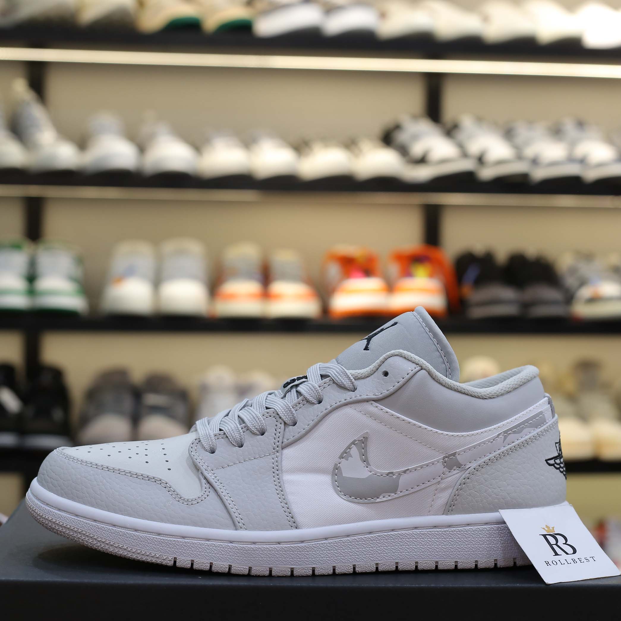 Nike Air Jordan 1 Low White Camo