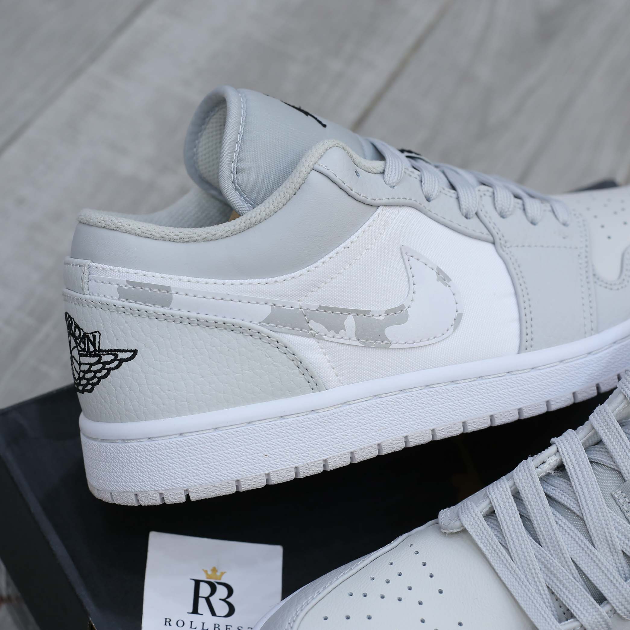 Nike Air Jordan 1 Low White Camo