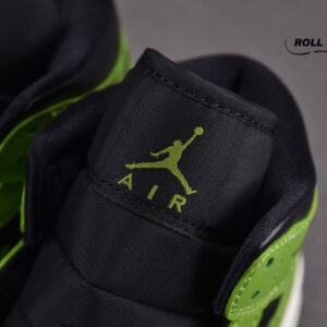 Nike Air Jordan 1 Mid Black Sail Altitude Green Heather