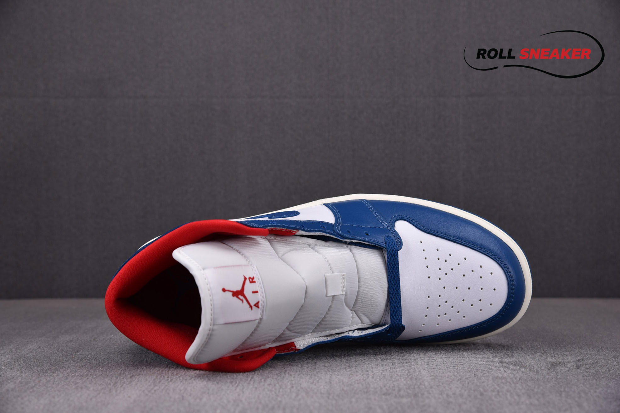 Nike Air Jordan 1 Mid French Blue Gym Red