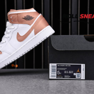 Nike Air Jordan 1 Mid GS ‘White Rose Gold’