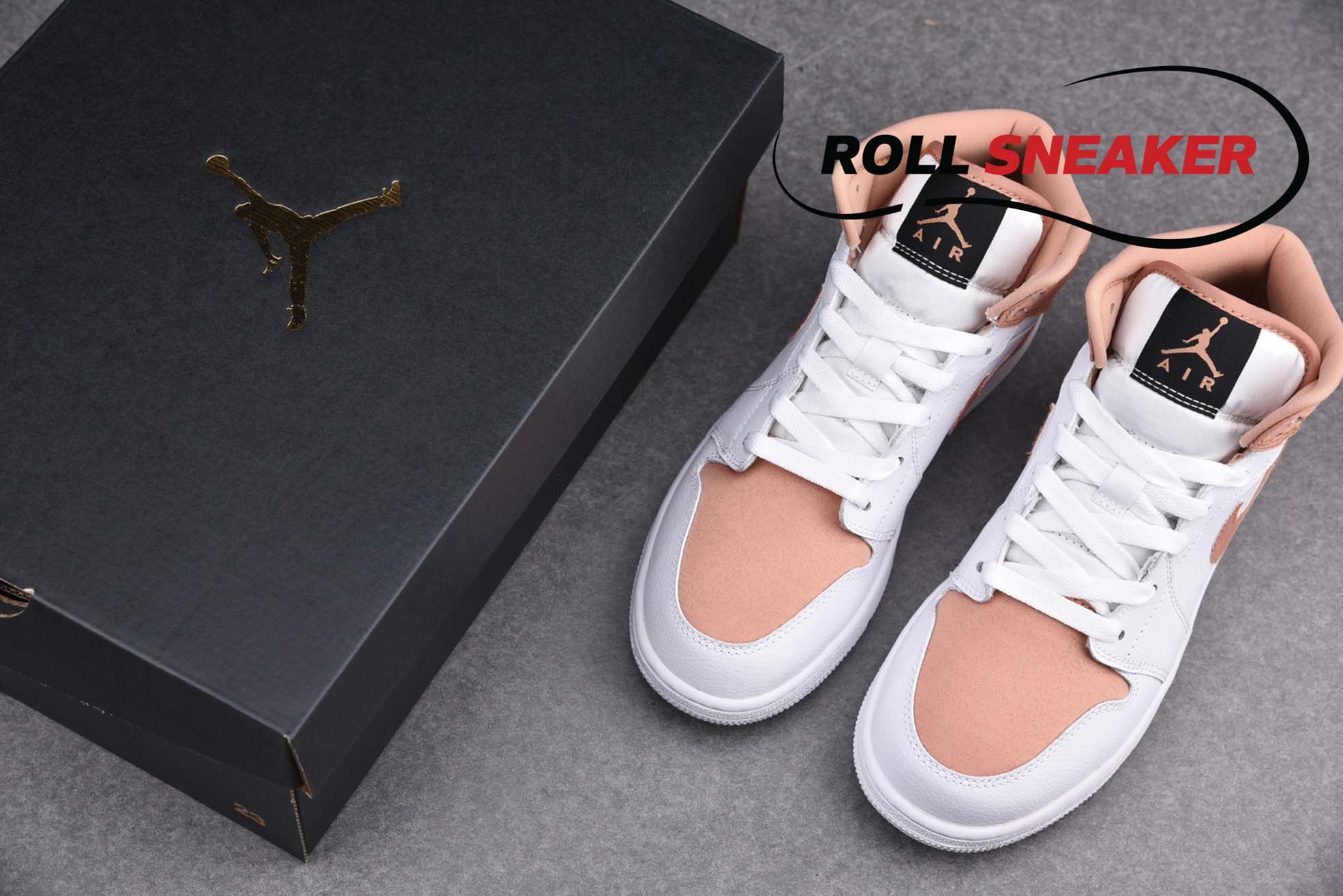 Nike Air Jordan 1 Mid GS ‘White Rose Gold’
