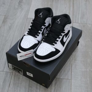 Nike Air Jordan 1 Mid Tuxedo White Black