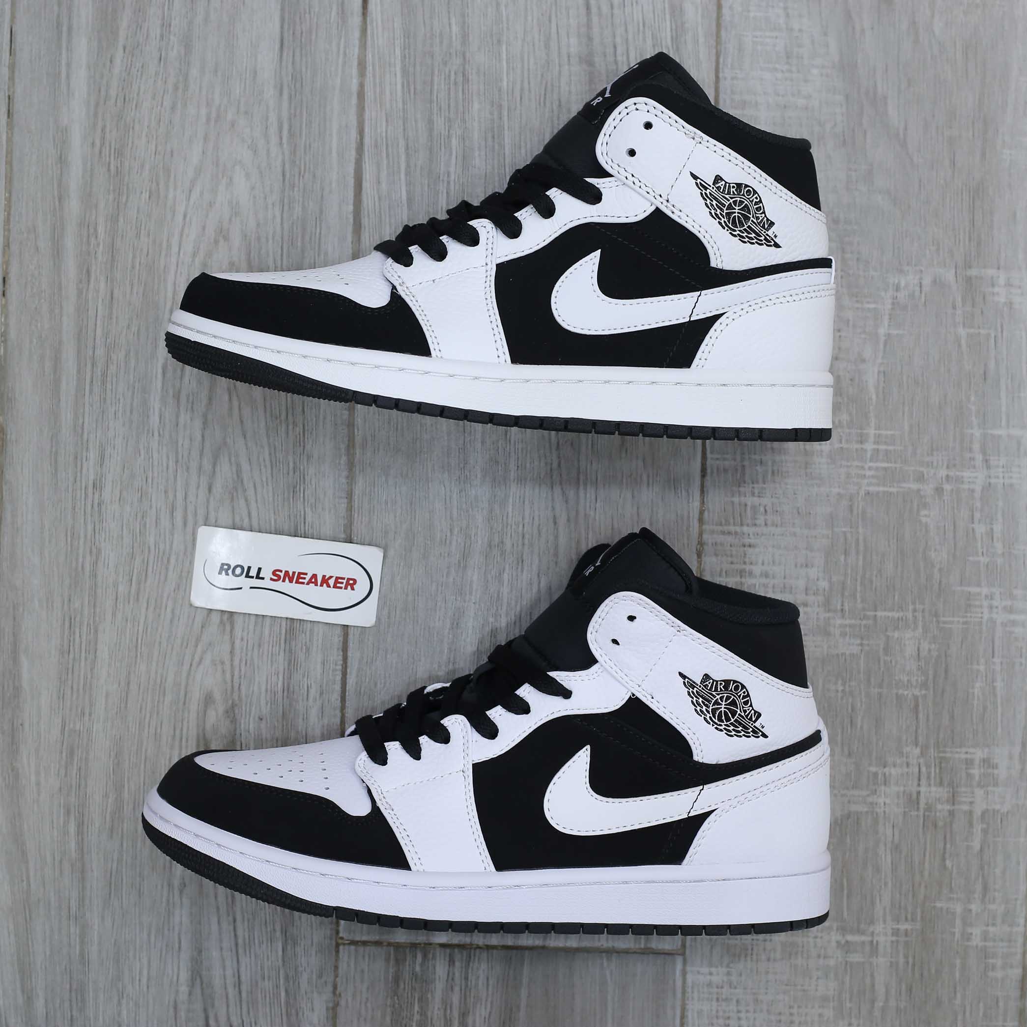 Nike Air Jordan 1 Mid Tuxedo White Black