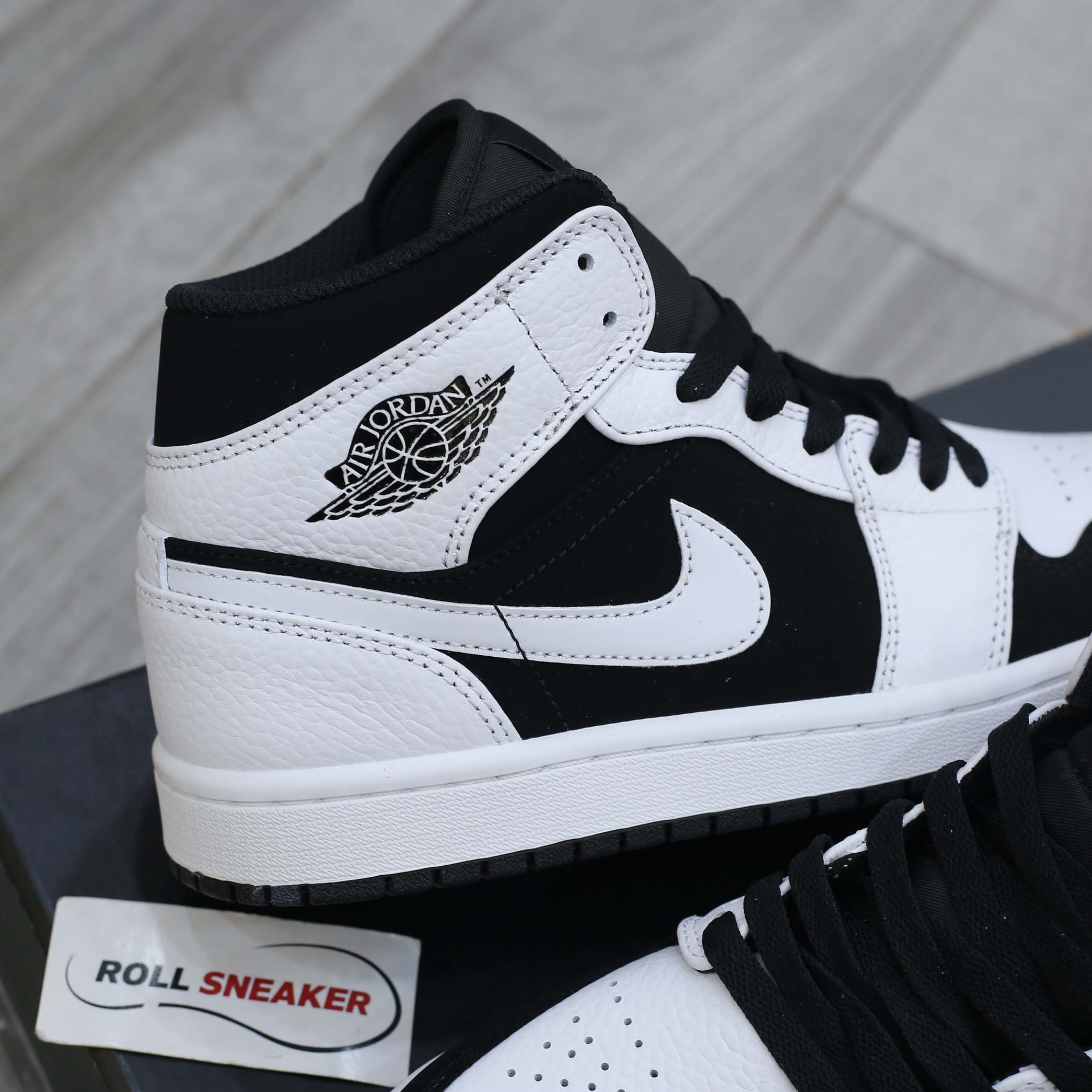 Nike Air Jordan 1 Mid Tuxedo White Black