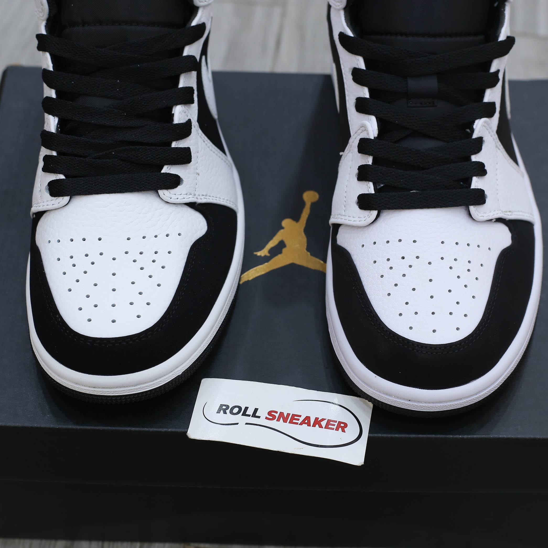 Nike Air Jordan 1 Mid Tuxedo White Black