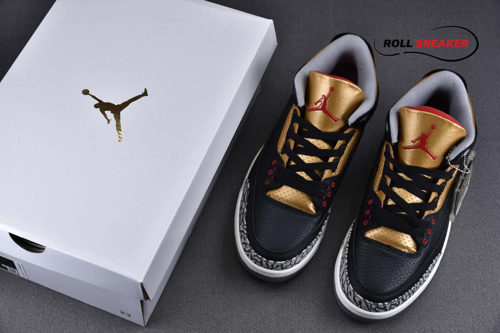 Nike Air Jordan 3 Retro“Black Gold”