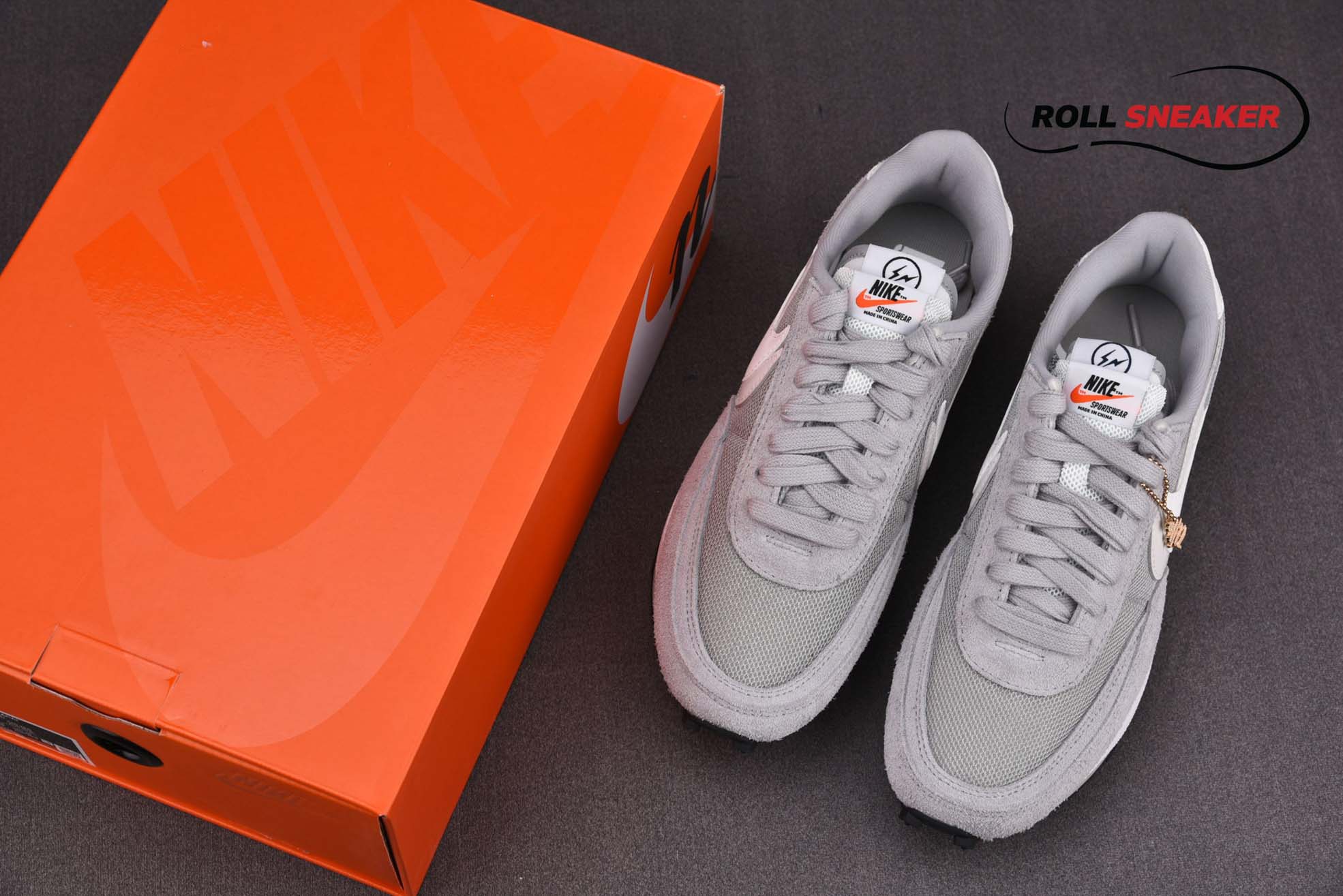 Nike Fragment Design x sacai x LDV Waffle ‘Light Smoke Grey’