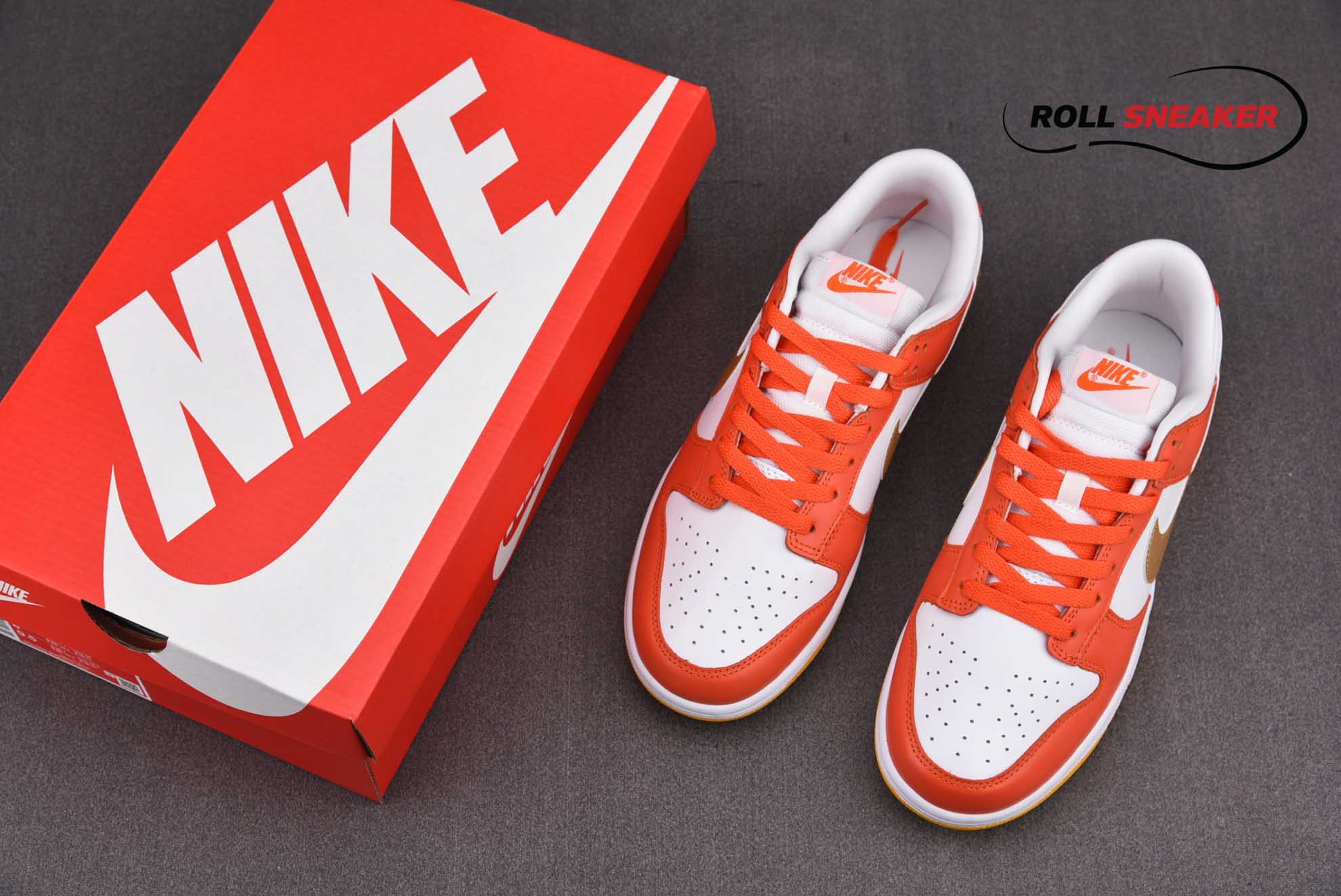 Nike SB Dunk Low Golden Orange White Gold