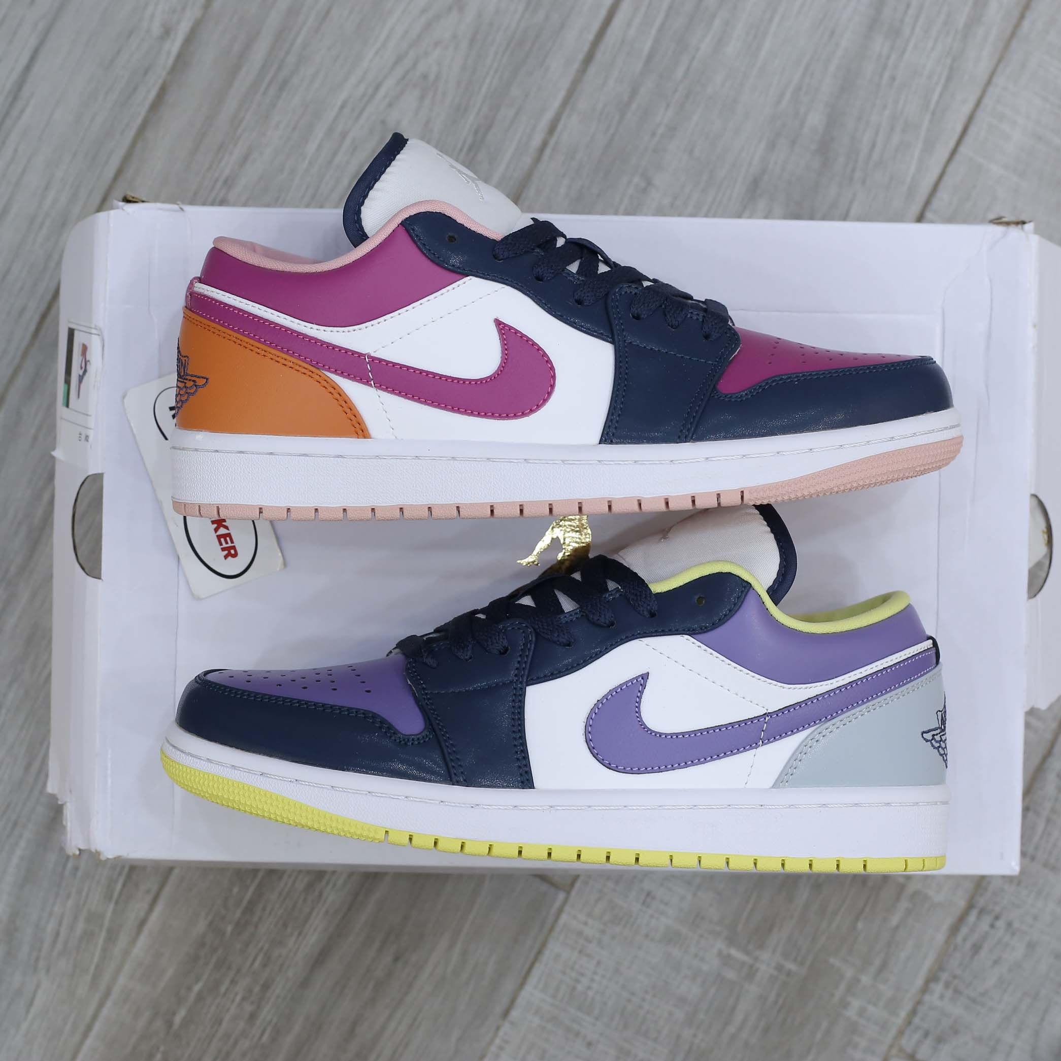 Nike Wmns Air Jordan 1 Low SE ‘Mismatched – Purple Magenta’