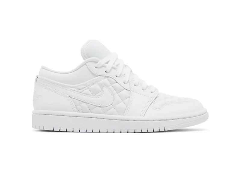 Nike Air Jordan 1 Low ‘Triple White Quilted’