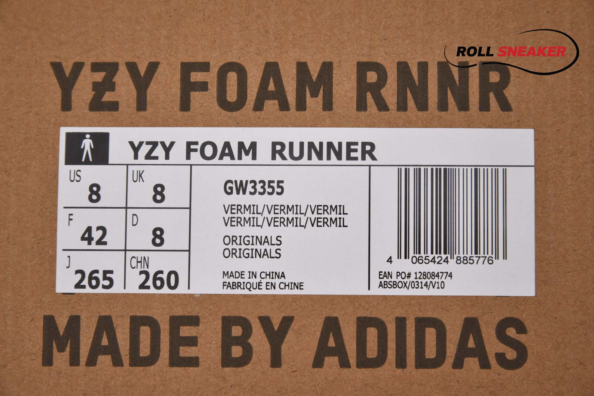 Yeezy Foam RNNR Vermillion Đỏ
