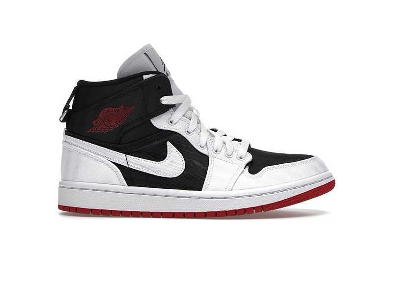 Nike Wmns Air Jordan 1 Mid SE Utility ‘White Black Gym Red’